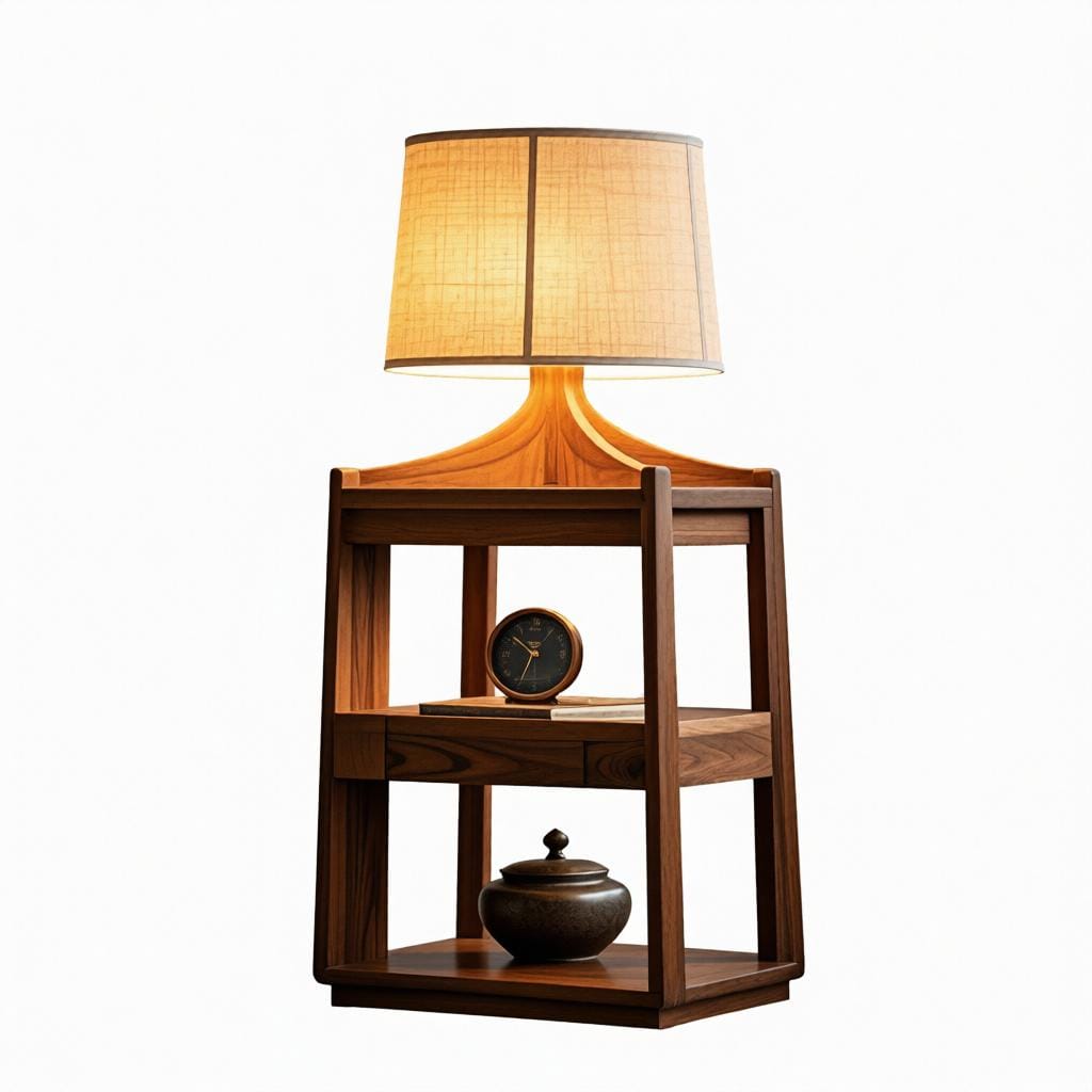 Nelindris | Integrated Shelf Floor Lamp - Modern Floor Lamp | HomeCartel Philippines