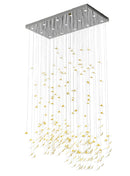 Feuille | Crystal Glass Cluster Chandelier