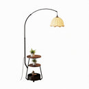 Zaenira | Integrated Shelf Floor Lamp
