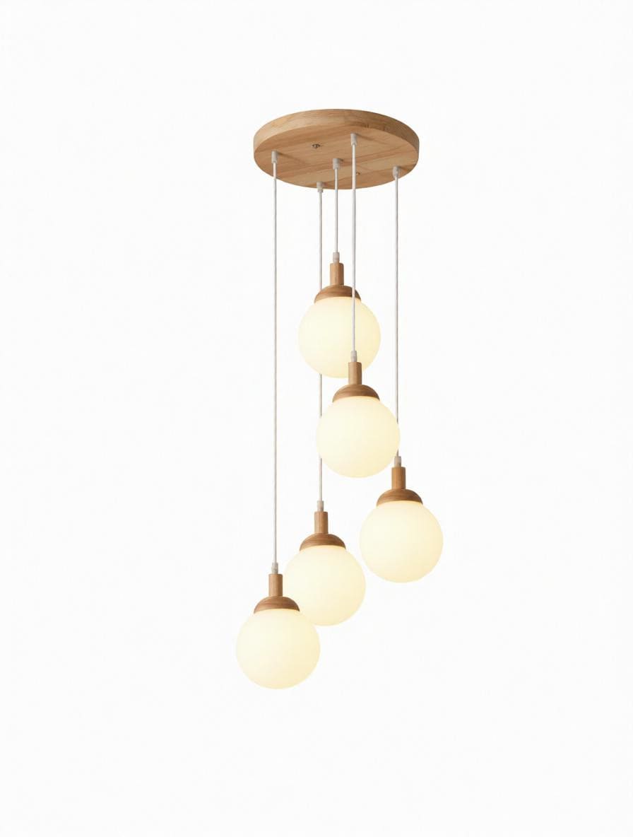 Illumena | Wood Cluster Chandelier