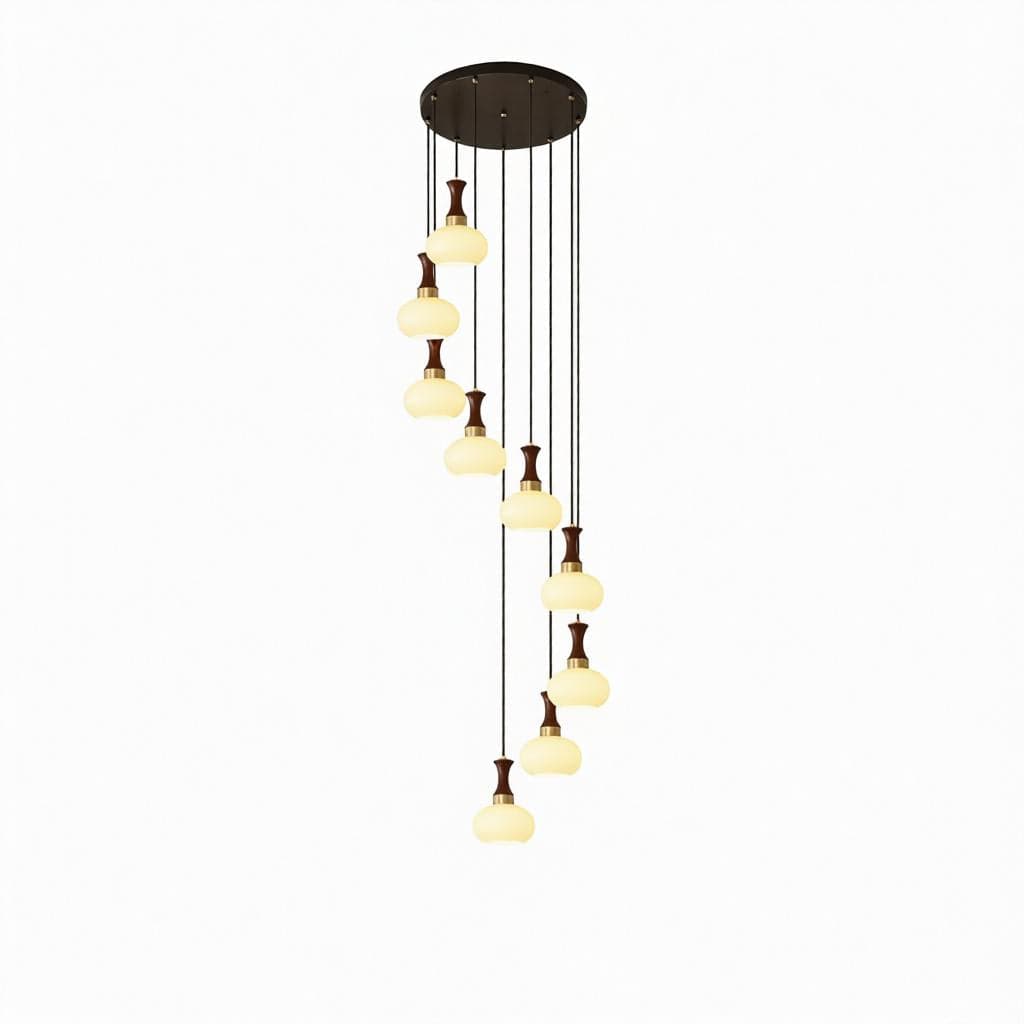 Temberly | Wood Cluster Chandelier
