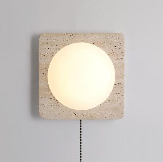 Noralei | Travertine Wall Light - Detail View #2 | HomeCartel