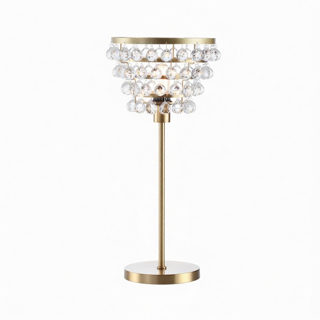 Garnethis | Crystal Table Lamp - Detail View #5 | HomeCartel