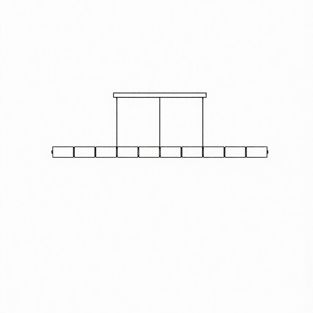 Tayco | Linear Chandelier - Detail View #2 | HomeCartel