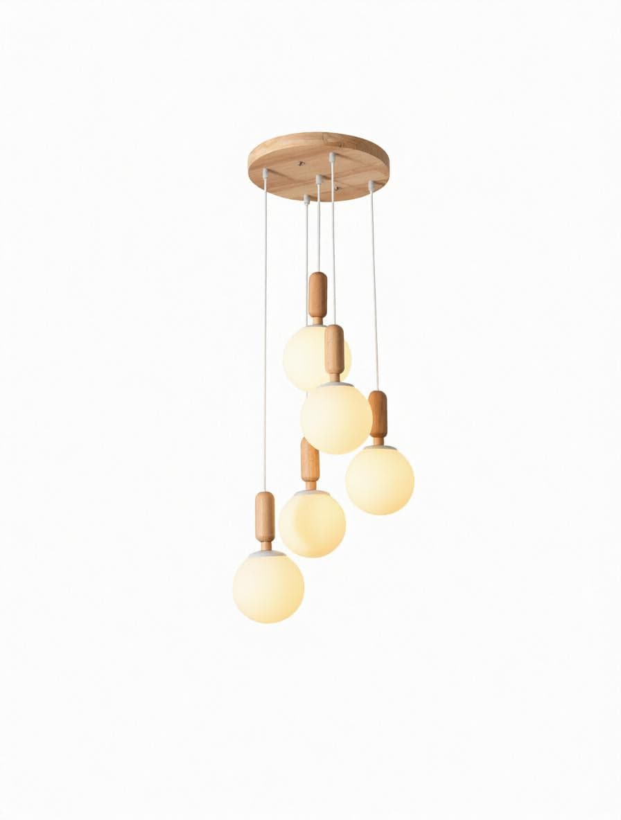 Illumena | Wood Cluster Chandelier