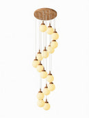 Illumena | Wood Cluster Chandelier