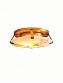 Orvethira | Alabaster Semi Flush Mounted Light