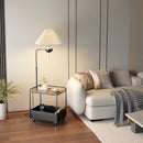 Qirellia A | Integrated Shelf Floor Lamp