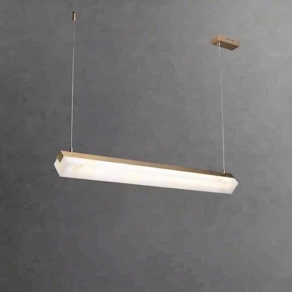 Norriaal | Linear Alabaster Pendant Light - Detail View #2 | HomeCartel