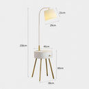 Aesmera B | Integrated Shelf Floor Lamp