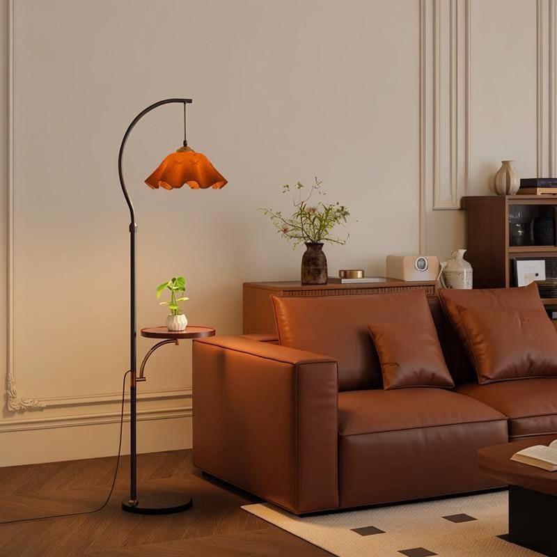 Gressyn B | Integrated Shelf Floor Lamp - Detail View #2 | HomeCartel
