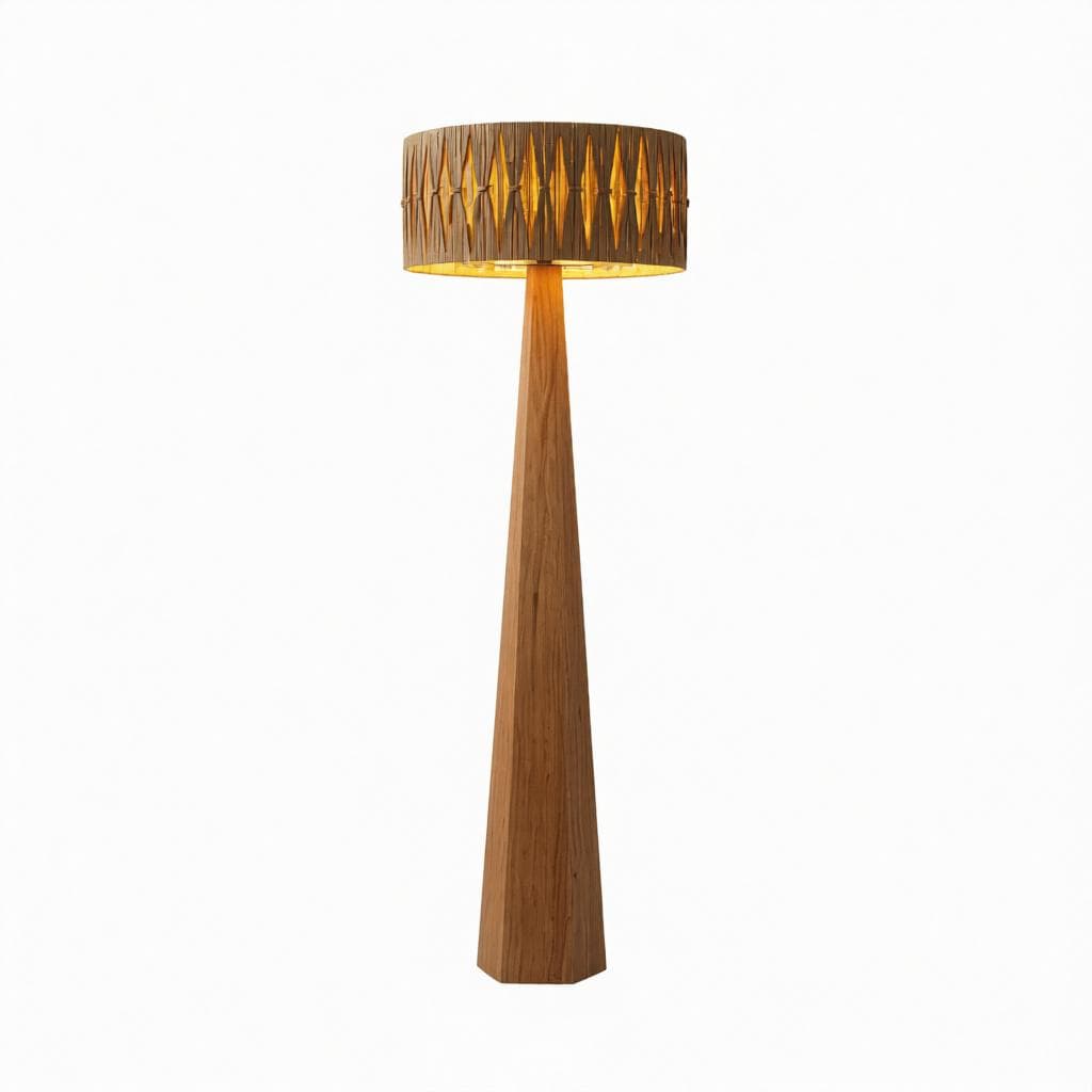 Sylvenna | Rattan Floor Lamp - Home Cartel ®