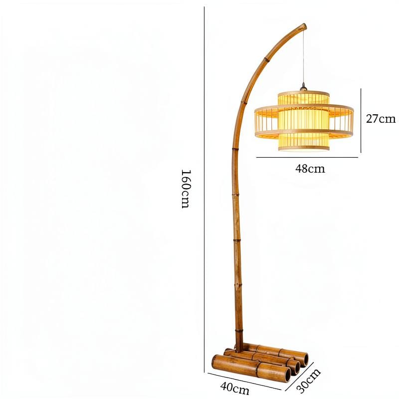 Naelorin | Rattan Floor Lamp - Home Cartel ®