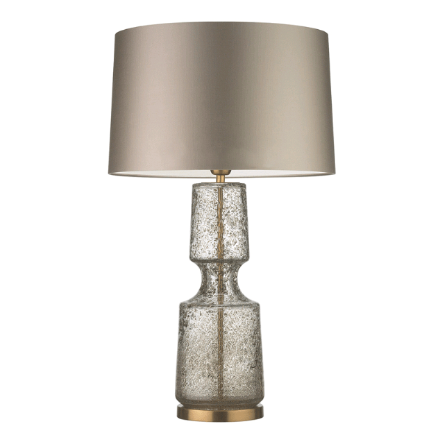 Gerda | Smoked Glass Table Lamp - Home Cartel ®