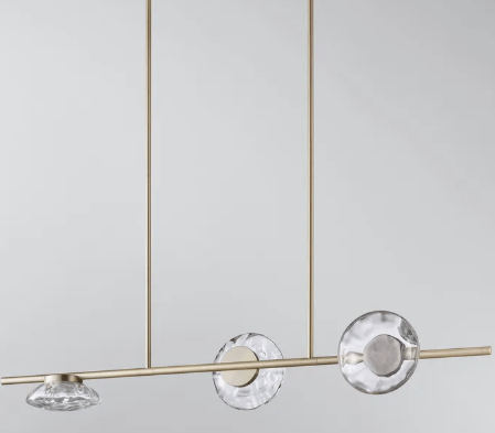 Haldane | Glass Modern LED Chandelier