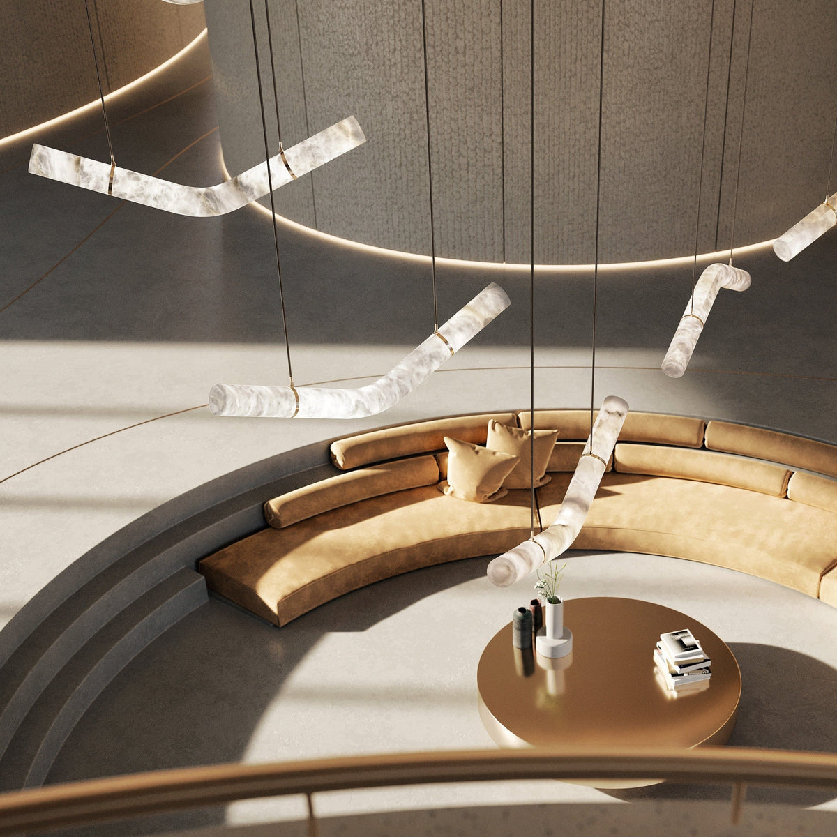 Gynthar B | Alabaster Pendant Light - Detail View #3 | HomeCartel