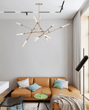 Arinbjorn 12 | Frosted Glass Chandelier