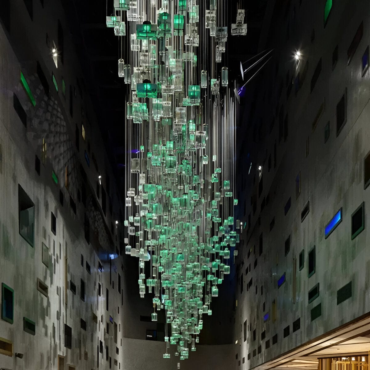 Identity | Modern LED Cluster Chandelier - Detail View #3 | HomeCartel