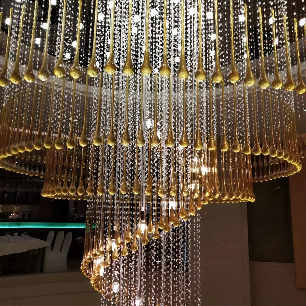 Horizon | Modern LED Cluster Chandelier - Detail View #2 | HomeCartel