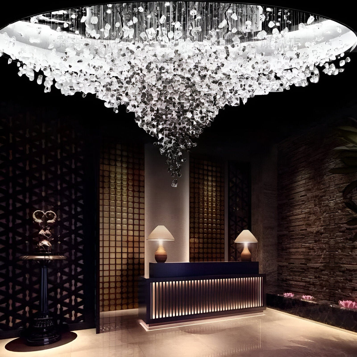 Explore | Modern LED Cluster Chandelier - Detail View #2 | HomeCartel