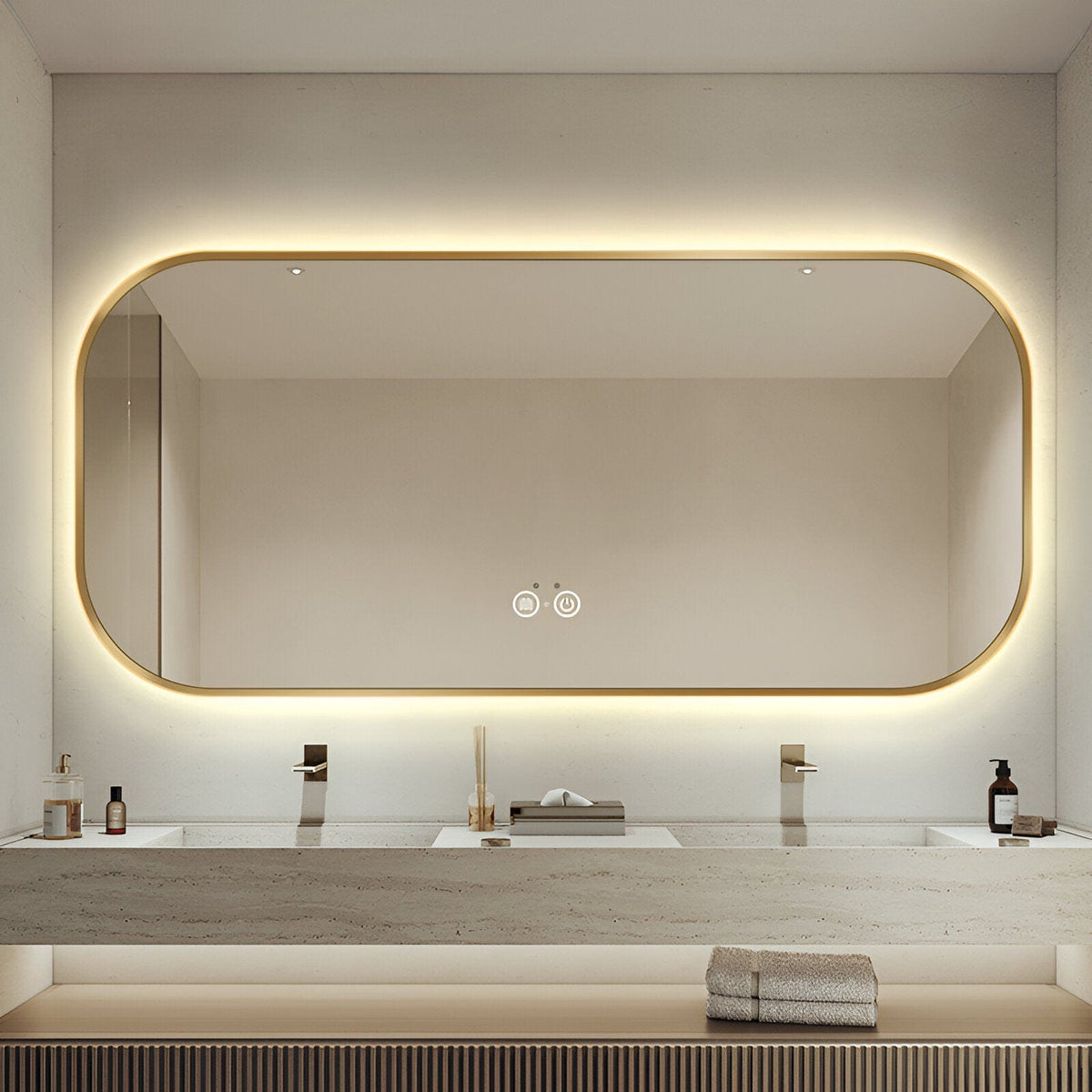 Caldwell | Lighted Mirror - Detail View #2 | HomeCartel