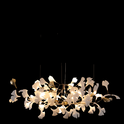 Svana Nouvelle Lin  | Modern Chandelier - Home Cartel ®
