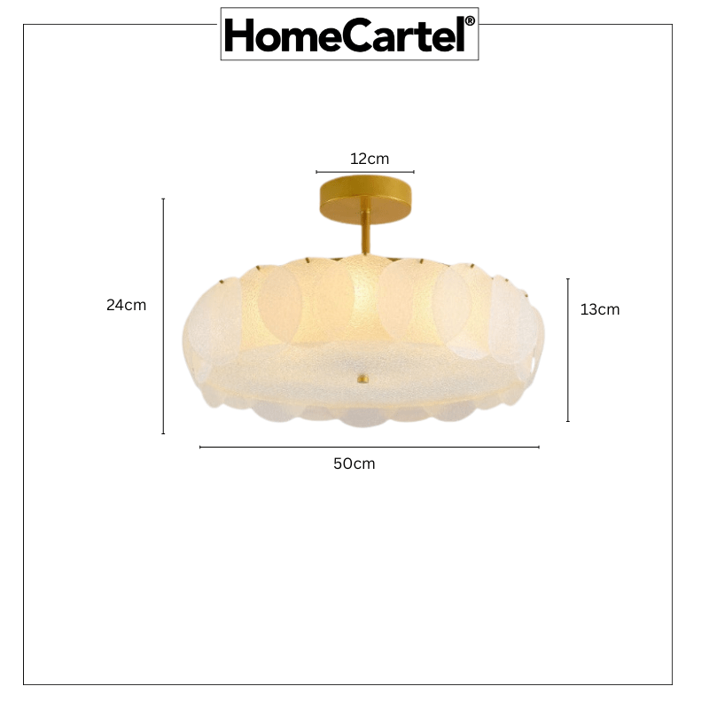 Raja Une  | Semi Flush Mounted Light