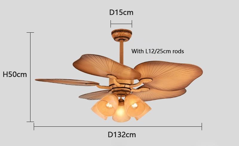 Horen Une | Outdoor Lighted Ceiling Fan