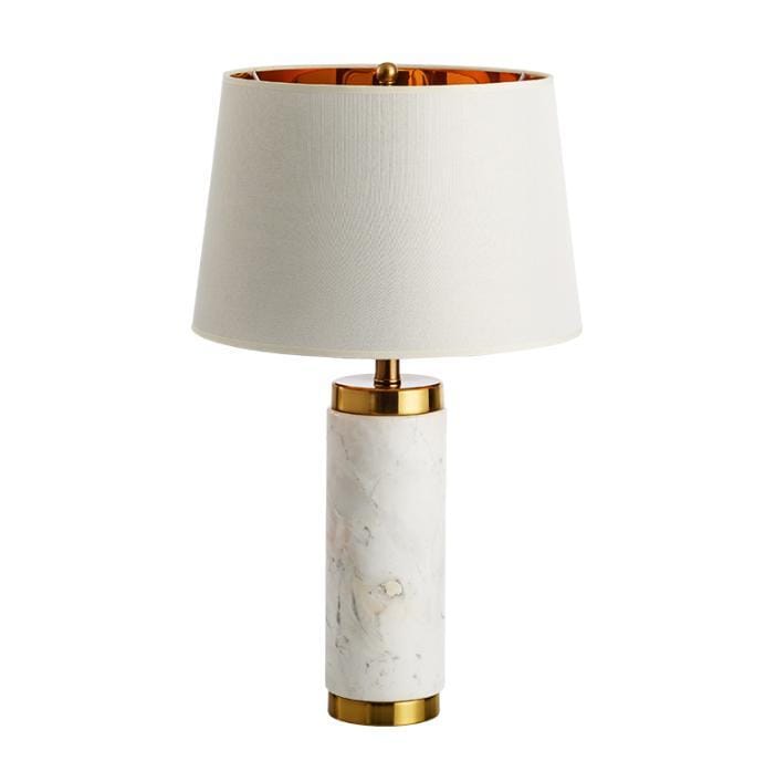 Amoura | Marble Table Lamp with Shade - Home Cartel ®