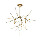 Karïn | Gold Chandelier w/ Frosted Glass - Home Cartel ®