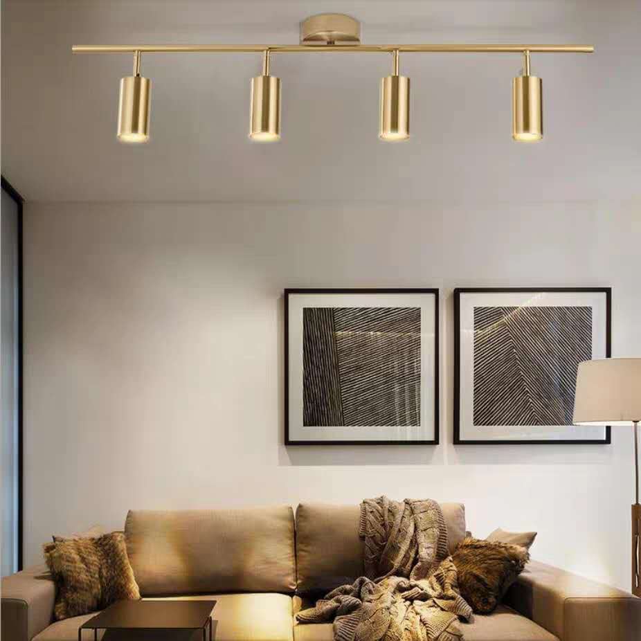 Asva 4 Heads | Brass Track Light - Home Cartel ®