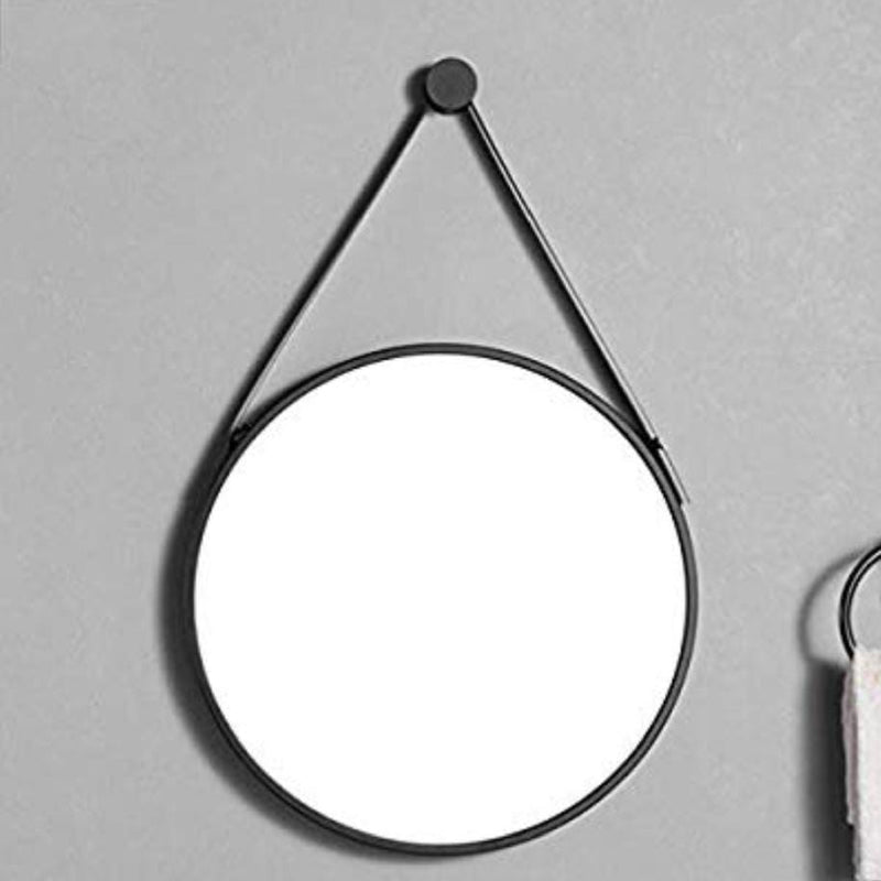 Grimstad Metal Strap Mirror 60cm | Black - Home Cartel ®