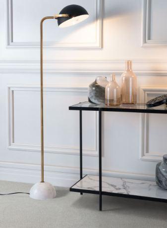 Halvor | Modern Floor Lamp with with Marble Base