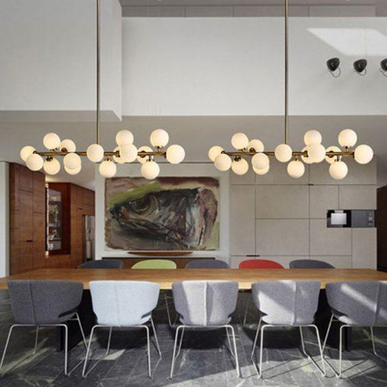 Thilly | Frosted Ball Chandelier - Home Cartel ®
