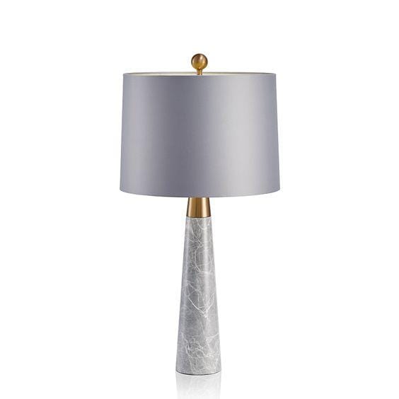 Kamilah | Marble Table Lamp with Shade - Home Cartel ®