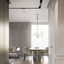 Liv M & L Glass | Gold w/ Clear Bubble Glass Chandelier - Home Cartel ®