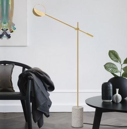Aspyn | Modern Floor Lamp with Marble Base - Home Cartel ®