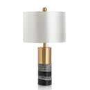 Aaren | Gold x Marble Base Table Lamp - Home Cartel ®