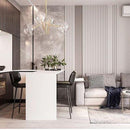 Liv M & L Glass | Gold w/ Clear Bubble Glass Chandelier - Home Cartel ®