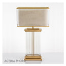 Lelle | Fluted Glass Base Table Lamp