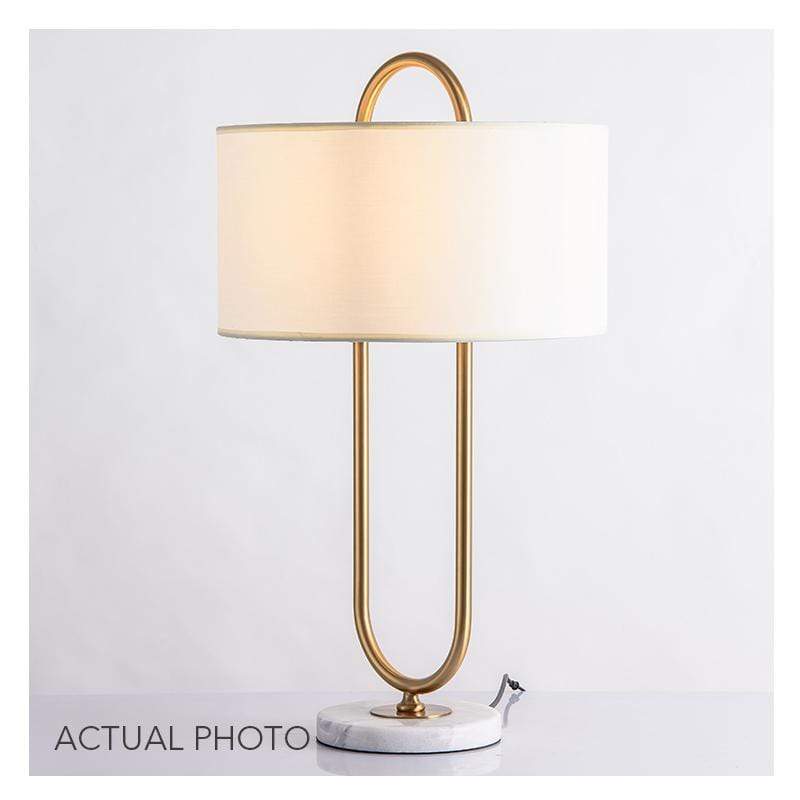Karlie | Marble Base Table Lamp - Home Cartel ®