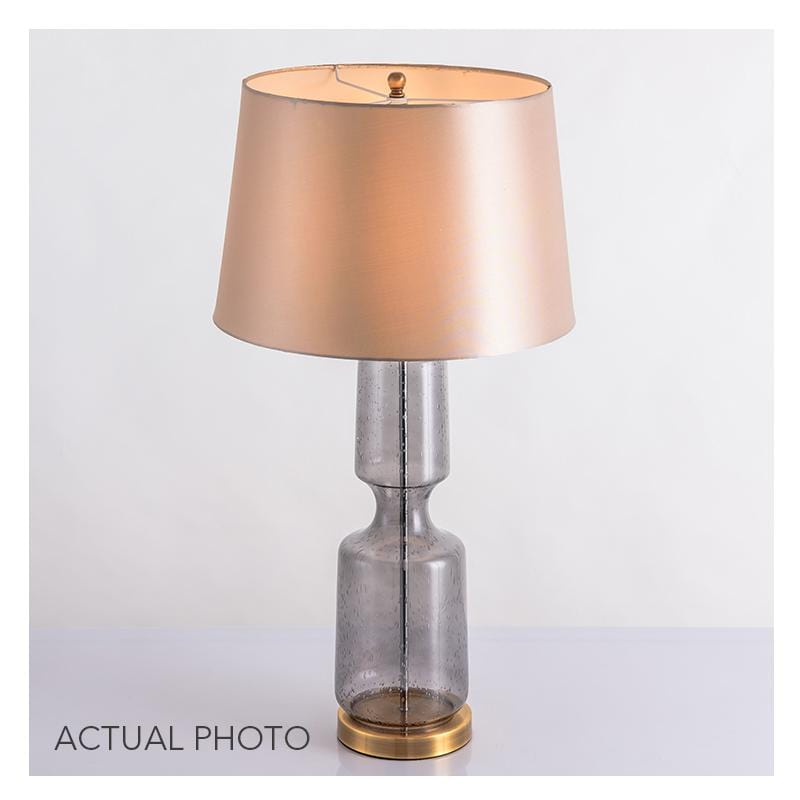Gerda | Smoked Glass Table Lamp