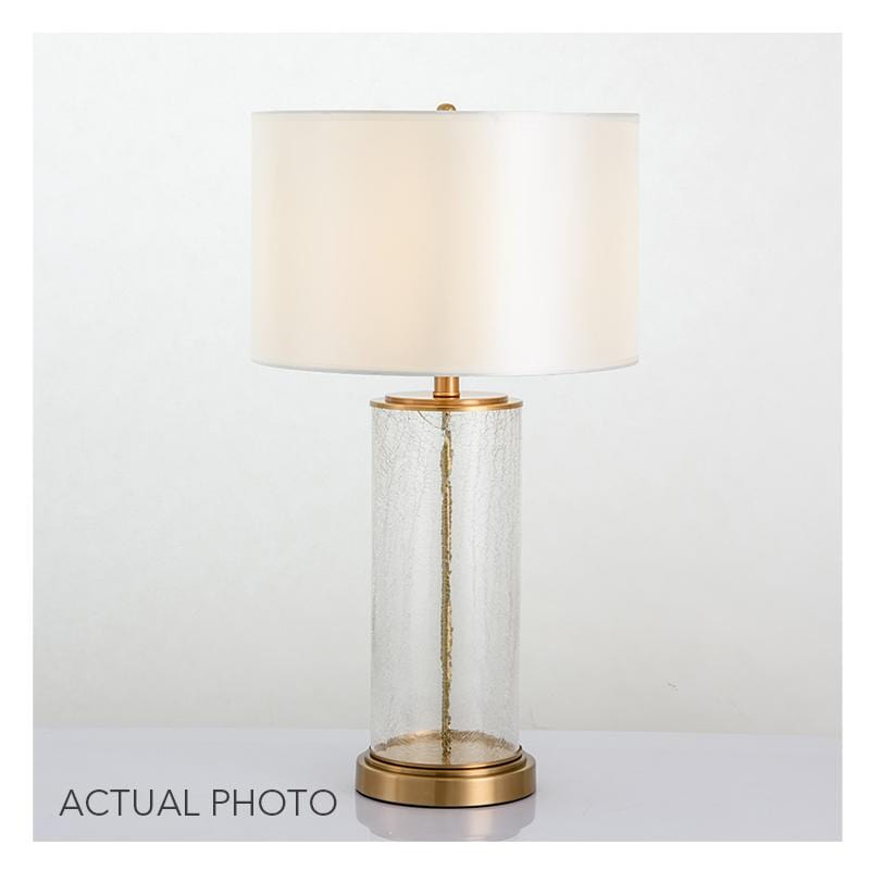 Ottilia | Hammered Glass Base Table Lamp