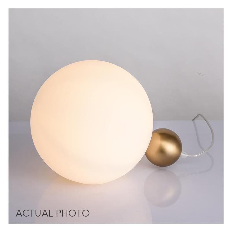 Luna | Frosted Sphere Table Lamp - Home Cartel ®