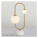 Norell | Glass Sphere Marble Table Lamp