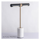 Lafayette | Leather with Marble Base Modern Table Lamp - Home Cartel ®