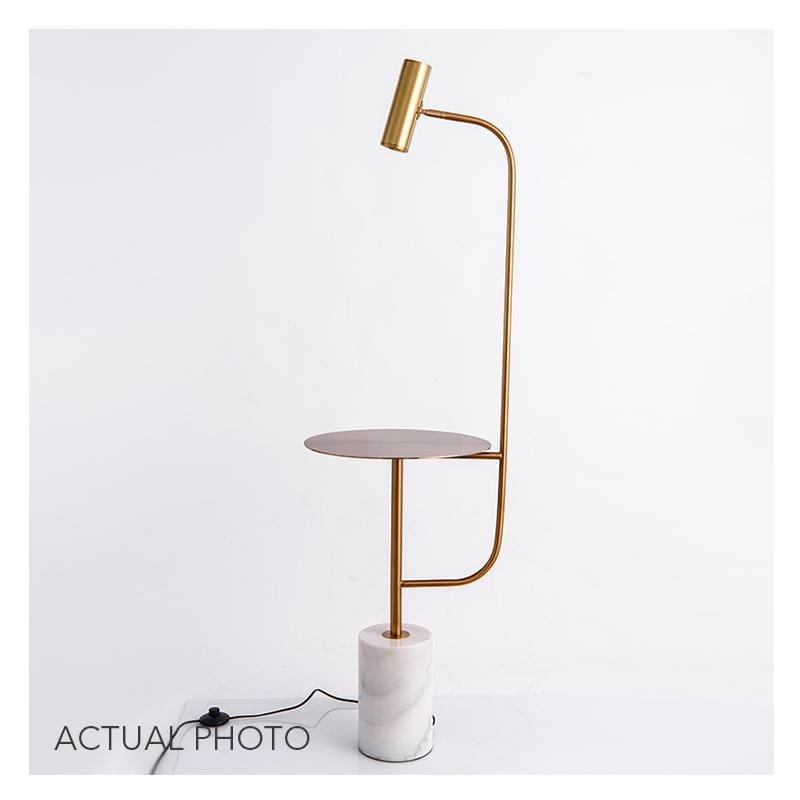 Freya | Gold x Marble Floor Lamp - Home Cartel ®