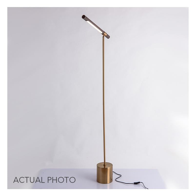 Halden | Wooden Finish Modern Floor Lamp