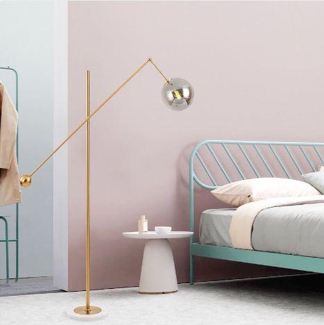 Beck | Modern Floor Lamp with Marble Base - Home Cartel ®
