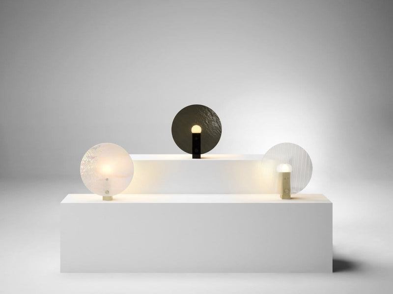 Livia | Glass & Iron Modern Table Lamp